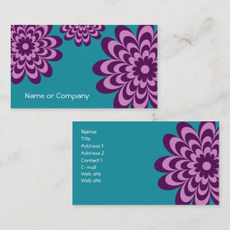 Tarjeta de visita moderna de la margarita o