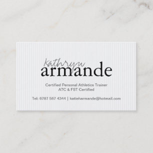 Tarjeta de visita moderna de las rayas