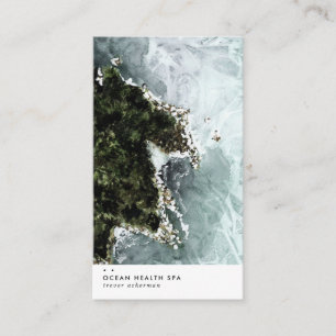 Tarjeta de visita moderna de marea oceánica