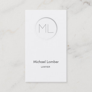 Tarjeta de visita moderna de Minimalistic