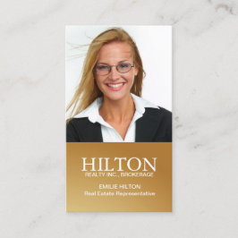 Tarjeta de visita moderna del agente inmobiliario