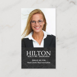 Tarjeta de visita moderna del agente inmobiliario