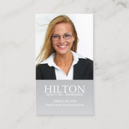 Tarjeta de visita moderna del agente inmobiliario