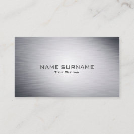 Tarjeta de visita moderna del estilo de la plata