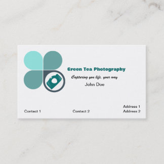 Tarjeta de visita moderna del fotógrafo