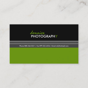 Tarjeta de visita moderna del fotógrafo