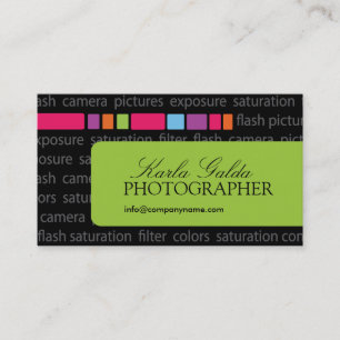 Tarjeta de visita moderna del fotógrafo