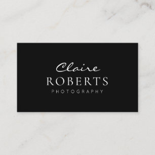 tarjeta de visita moderna del fotógrafo del