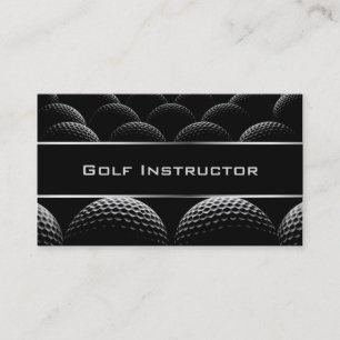 Tarjeta de visita moderna del instructor del golf