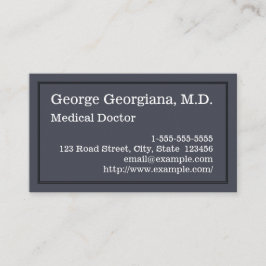 Tarjeta de visita moderna del médico