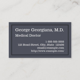Tarjeta de visita moderna del médico