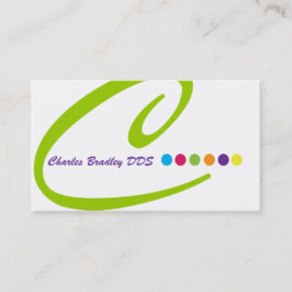 Tarjeta de visita moderna del monograma