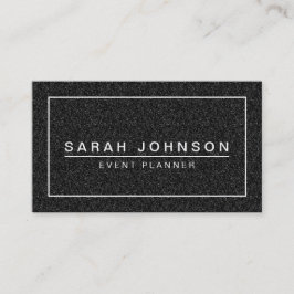 TARJETA DE VISITA MODERNA DEL PURPURINA NEGRO