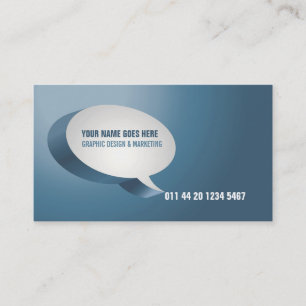 Tarjeta de visita moderna del verde azul