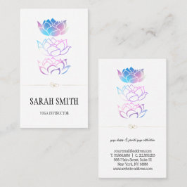 Tarjeta De Visita Moderna elegancia Profesional dorado, flor de loto