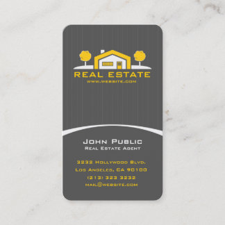 Tarjeta De Visita Moderna elegancia profesional inmobiliaria