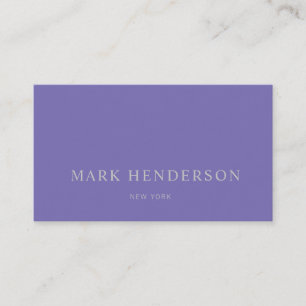 Tarjeta De Visita Moderna elegancia Profesional Periwinkle Blue