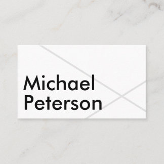 Tarjeta De Visita Moderna elegancia simple Minimalista elegante