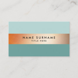 Tarjeta de visita moderna elegante de la calma de