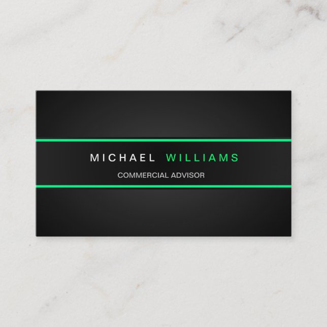 TARJETA DE VISITA MODERNA ELEGANTE MINIMALISTA PROFESIONAL (Anverso)