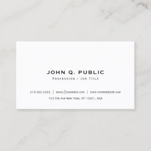 Tarjeta De Visita Moderna Elegante Simple Mínimo Crea Tu Propio