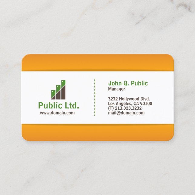 Tarjeta De Visita Moderna empresa (Anverso)