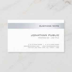 Tarjeta De Visita Moderna empresa moderna elegante plantilla sencill