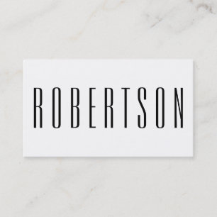 tarjeta de visita moderna en blanco y negro minima