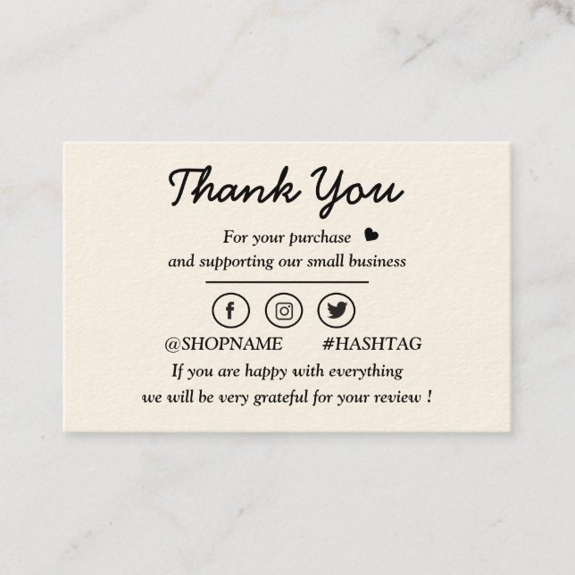 Tarjeta de visita moderna en crema y oro (Anverso)