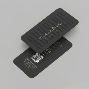 Tarjeta De Visita Moderna Enfermería de enfermería registrada para l