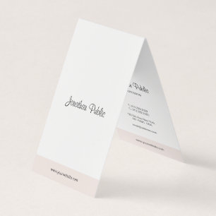 Tarjeta De Visita Moderna escritura de mano elegante Minimalista pro