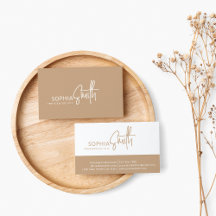 Moderna escritura Minimalista de Boho Cream Beige