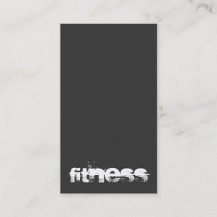 Tarjeta De Visita Moderna Gris Fitness Sport