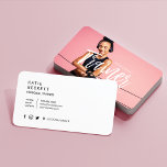 Tarjeta De Visita Moderna imagen de moda para entrenador personal de<br><div class="desc">Diseño moderno y moderno de tarjetas de visita para entrenadores personales. Nuestro diseño presenta un diseño fotográfico completo, con el nombre y el título mostrados sobre la imagen en un tipo de letra en negrita y blanco. En el reverso se ha optado por un diseño moderno, audaz y moderno en...</div>