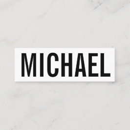 Tarjeta de visita moderna intrépida profesional