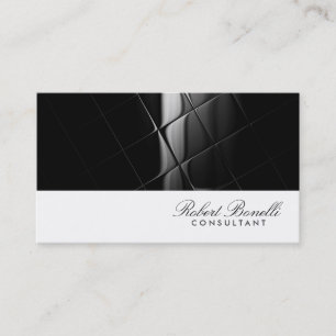 Tarjeta de visita moderna llana gris blanca del