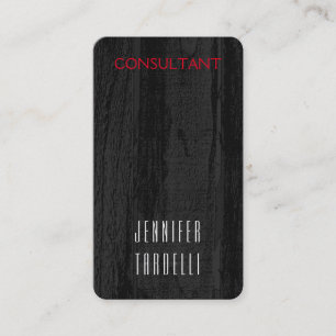 Tarjeta De Visita Moderna Madera Gris Minimalista Fondo Elegante