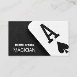 Tarjeta De Visita Moderna Magia Magician Card Poker Entretenimiento