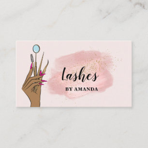 Tarjeta De Visita Moderna maquillaje Ojos De Ojos Lanza Girly Busine