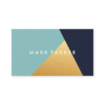 Moderna Marina Faux, bloque geométrico Blue White 