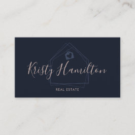 Tarjeta De Visita Moderna Marina Realtor Profesional Inmobiliaria Ru