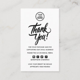 Tarjeta De Visita Moderna Mínima Empresa Gracias Por Pedir Insertar