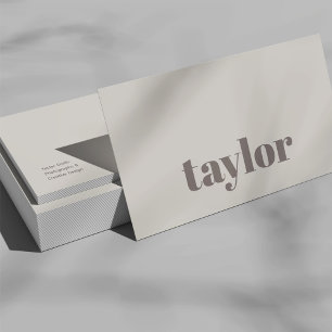 Tarjeta De Visita Moderna Minimalista, elegante y moderna profesiona