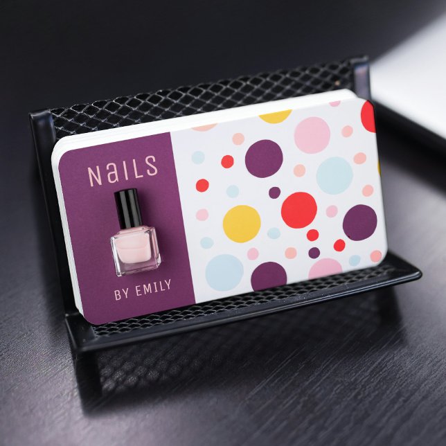 Tarjeta De Visita Moderna Moda de moda Profesional Nail Art Spa Salo (Subido por el creador)
