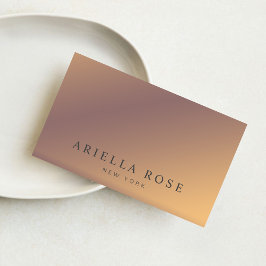 Tarjeta De Visita Moderna Moda elegante Ombre Profesional