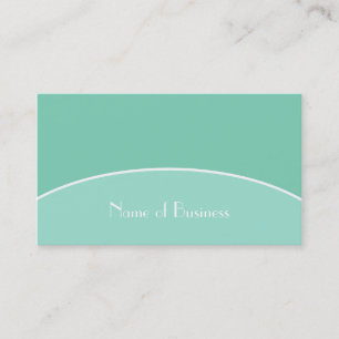 Tarjeta De Visita Moderna Moda Profesional Mint Green con nombre