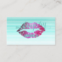 Tarjeta De Visita Moderna Moda Proffesional, Lips - Artista de maqui