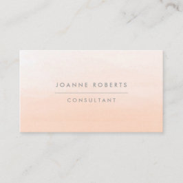 Tarjeta De Visita Moderna Naranja Peach Belleza Ombre o Profesional