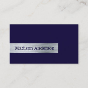 Tarjeta De Visita Moderna Navía de Oro Sencilla y Elegante Rotulada 