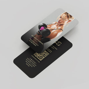Tarjeta De Visita Moderna nutricionista Fitness Wellness Coach Foto